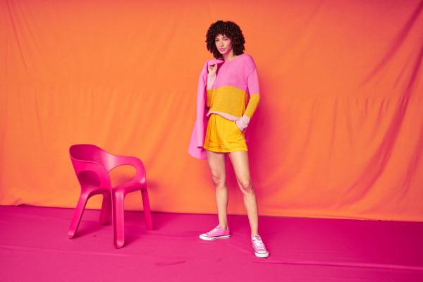 Farbtrend Color Blocking: Wenn sich Pink und Orange küssen 